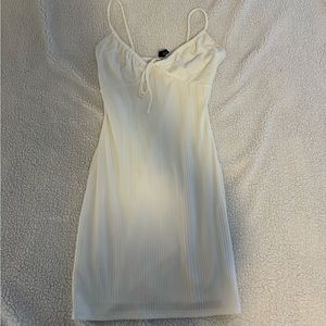 White medium length dress